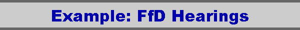 Example: FfD Hearings