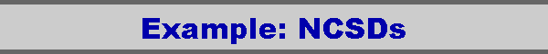 Example: NCSDs