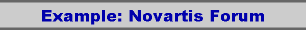 Example: Novartis Forum