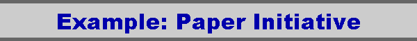 Example: Paper Initiative