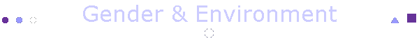 Gender & Environment